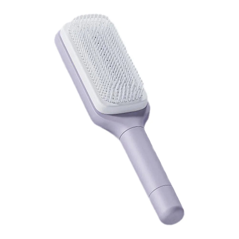 Brosse a cheveux autonettoyants