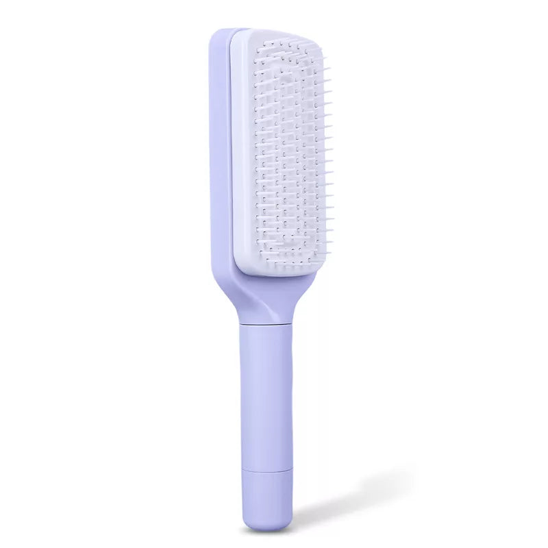 Brosse a cheveux autonettoyante
